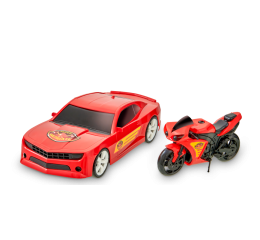 SUPER RESGATE BOMBEIRO CARRO+MOTO 37CM 889